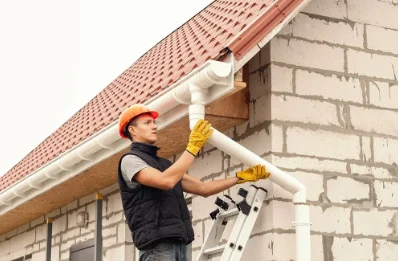 Pose et remplacement de gouttières à Challonges